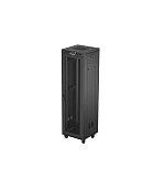 19" VOLNĚ STOJÍCÍ RACKOVÁ SKŘÍŇ 42U/600X600 (FLAT PACK) SE SÍŤOVÝMI DVEŘMI LCD ČERNÁ LANBERG V2