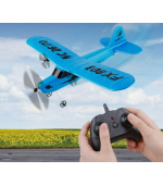 PIPER J-3 CUB RC letadlo 2 kanály 2,4 GHz modrá