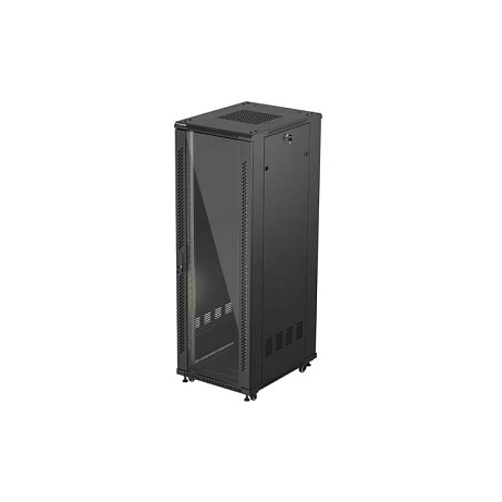 19" VOLNĚ STOJÍCÍ RACKOVÁ SKŘÍŇ 37U/600X800 (FLAT PACK) S PROSKLENÝMI DVEŘMI ČERNÁ LANBERG