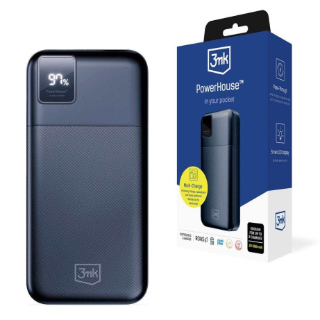 BAZAR - 3mk powerbanka - PowerHouse 20000 mAh, USB-C + USB-A, rozbaleno, 100% stav