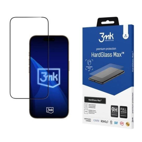 3mk tvrzené sklo HardGlass Max Black pro Apple iPhone 17 Pro Max