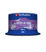 VERBATIM DVD+R(50-pack)/Double Layer/Spindle/ 8X 8.5GB Matt Silver