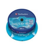 VERBATIM CD-R(25-Pack)Spindle/Crystal/DLP/52x/700MB