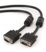 Gembird kabel přípojný k monitoru 15M/15M VGA 15m stíněný extra, ferrity BLACK