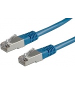 Patchkabel S/FTP,Cat6,2xRJ45, 0,5m modrý