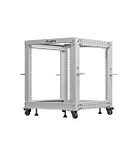 LANBERG OTEVŘENÝ RACK 19" 12U 600X600-1100 NASTAVITELNÝ ŠEDÝ