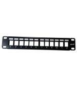 10" modulární stíněný patch panel LEXI-Net 12port, černý