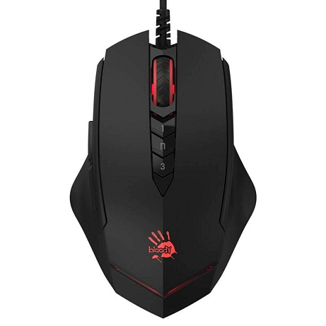 A4tech BLOODY V8 herní myš, až 3200DPI, V-Track technologie, 160KB paměť, USB, CORE 3, kovové podložky