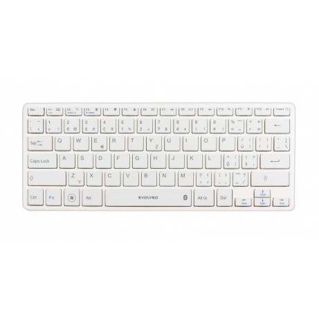 EVOLVEO WK29W/Bezdrátová Bluetooth/CZ layout/Bílá