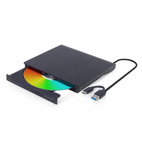 GEMBIRD externí mechanika DVD, USB-C, černá