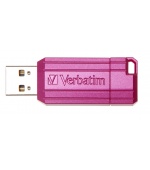 VERBATIM Flash Disk 16GB Hi-Speed Store 'n' Go, Pinstripe, USB 2.0, Hot růžová