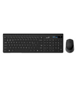 GENIUS set klávesnice + myš SlimStar 8230, Bezdrátový set, CZ+SK, černá