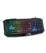 GENIUS klávesnice GX GAMING K-215 / herní, drátová, podsvícená/ USB/ černá/ CZ+SK layout
