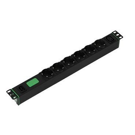 APC Easy Rack PDU Basic, 1U, 10A (2.3kW), 230V, 6x SCHUKO, 1x C13