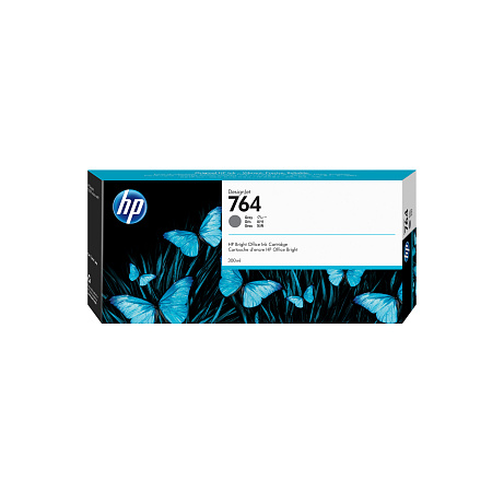 BAZAR - HP 764 Gray Ink Cart, 300 ml, C1Q18A - Po exspiraci