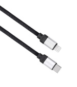 Solight magnetický USB-C/Lightning kabel, USB-C konektor - Lightning konektor, 1m