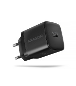 AXAGON ACU-PD30, Sil nabíječka do sítě 30W, 1x port USB-C, PD3.0/PPS/QC4+/SFC/AFC/Apple, černá