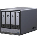 UGREEN NASync DXP4800 Plus (6C/Gold8505/4,4GHz/8GBRAM/4xSATA/2xM.2/1x2,5GbE/1x10GbE/2xUSB2.0/2xUSB3.2/1xUSB-C/HDMI/SD)