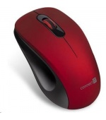 CONNECT IT "MUTE" bezdrátová optická tichá myš, USB, (+ 1x AA baterie zdarma), červená