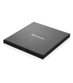 VERBATIM externí mechanika Slimline Blu-ray Writer (USB-C, USB 3.0) Zdarma BR Disc 25GB (CD DVD BD + NERO