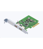 QNAP QXP-10G2U3A rozšiřující karta 2x USB 3.2gen2 pro PC i NAS