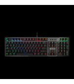A4tech Bloody Klávesnice B750N, herní klávesnice, mechanická, drátová, Green Switch, CZ/SK, Černá