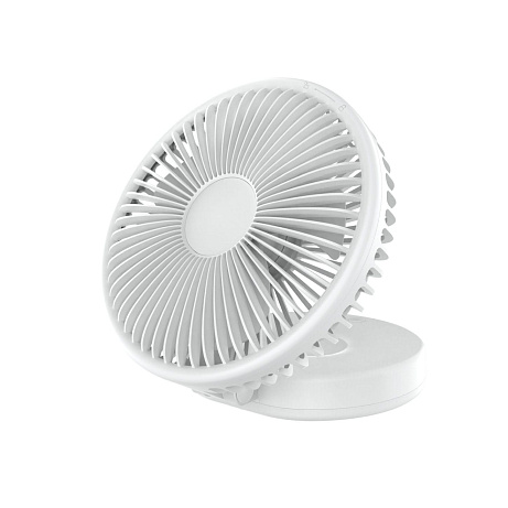 Platinet PRDF0396 skládací stolní ventilátor 19 cm, akumulátor 2400 mAh, bílá