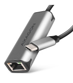 AXAGON ADE-25RC USB-C 3.2 Gen 1 - 2.5 Gigabit Ethernet síťová karta, Realtek 8156, auto install, šedá