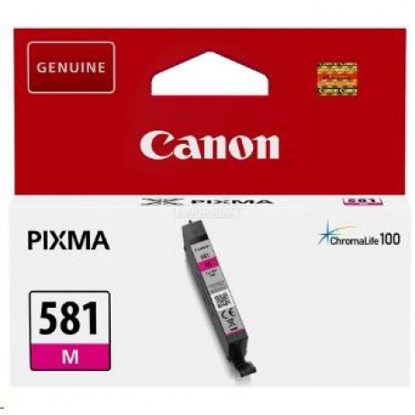 Canon CARTRIDGE CLI-581 purpurová pro PIXMA TS615x, TS625x, TS635x, TS815x,TS825x, TS835x, TS915x (237 str.)
