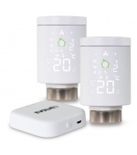 EVOLVEO Heat M30 Starter Pack, 2× chytrá termostatická hlavice na radiátor & centrální jednotka