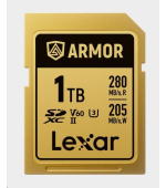Lexar SDXC ARMOR Gold UHS-II U3, Stainless Steel, IP68 R280/W210 (V60) 1TB