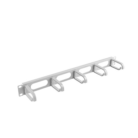 LANBERG 19" PANEL PRO SPRÁVU KABELŮ 5 KROUŽKŮ - TYP B 1U ŠEDÝ