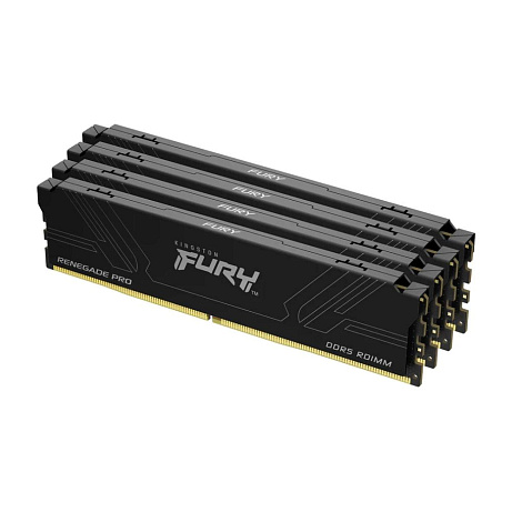 KINGSTON DIMM DDR5 64GB (Kit of 4) 7200MT/s CL38 FURY Renegade Pro Black