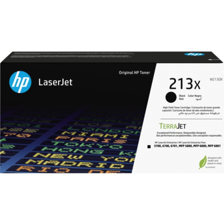HP W2130X, black toner. kazeta HP LaserJet 213X