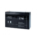 Baterie - CTM CT 6-12 (6V/12Ah - Faston 187), životnost 5let