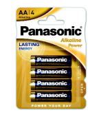 PANASONIC Alkalické baterie Alkaline Power LR6APB/4BP AA 1,5V (Blistr 4ks)