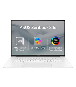 ASUS Zenbook S 16 OLED/UM5606GA-OLED528X/AI9-465/16"/2880x1800/T/32GB/1TB/AMD int/W11P/White/2R