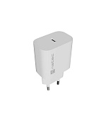 Universální nabíječka Natec RIBERA 20W, 1X USB-C, bílá