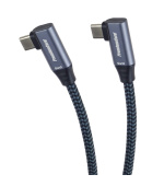 PremiumCord USB-C 2x zahnutý kabel, 2m