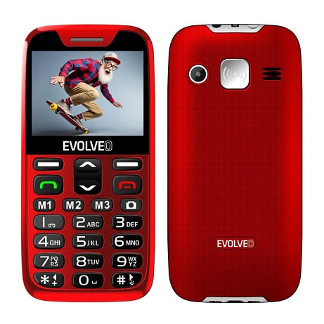 BAZAR - EVOLVEO EasyPhone XR, mobilní telefon pro seniory s nabíjecím stojánkem, červená - Po opravě (Komplet)