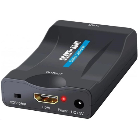 BAZAR - WG - Audio video konvertor SCART na HDMI, černá - Poškozený obal (Komplet)