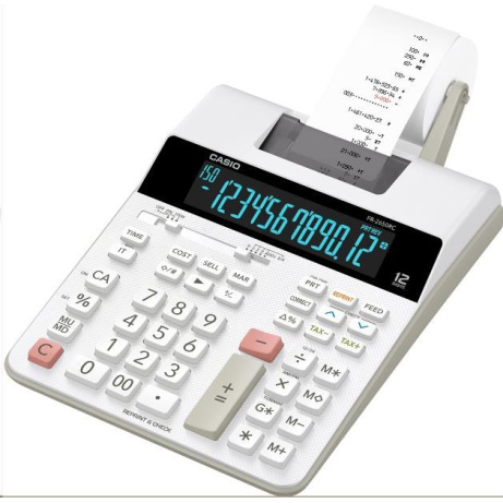 CASIO kalkulačka FR 2650 RC, Tiskový klakulátor