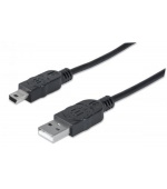 MANHATTAN Kabel USB 2.0 A-mini B propojovací 1,8m