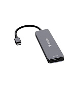 VERBATIM Dokovací stanice USB-C, 7v1, HDMI, USB-C PD, USB-C, 2xUSB 3.0, SD a microSD, šedá