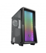 Fortron skříň Midi Tower CMT212A Black, A.RGB light bar