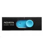 ADATA Flash Disk 32GB UV220, USB 2.0 Dash Drive, černá/modrá