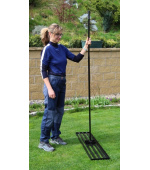 Nivelační a zapravovací brána 115cm - černá