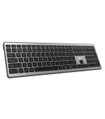 C-TECH Klávesnice Quallis KB-118 Dual mode, bezdrátová, BT5.0 + 2,4GHz, scissors tlačítka, USB nano receiver, CZ/SK