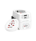 SKROSS cestovní adaptér PRO Light USB AC45PD - World, UK+USA+AUS/CN, univerzální, uzemněný, USB A+C 45W