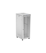 19" VOLNĚ STOJÍCÍ RACKOVÁ SKŘÍŇ 42U 800X1000 ŠEDÁ LCD S PERFOROVANÝMI DVEŘMI LANBERG (PLOCHÉ BALENÍ)